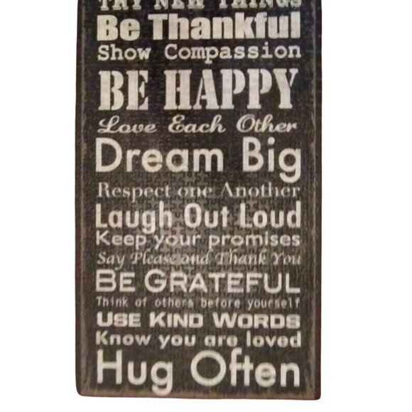 Family Rules by Louise Carey Typography Artwork 1000 Piece Panoramic Puzzle - Picture 10 of 14